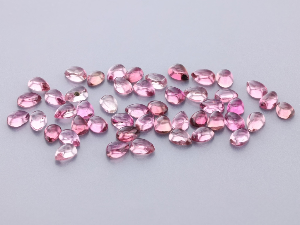 [UPPC0302] Pink Tourmaline 3x2mm Pear Shape Cabochon