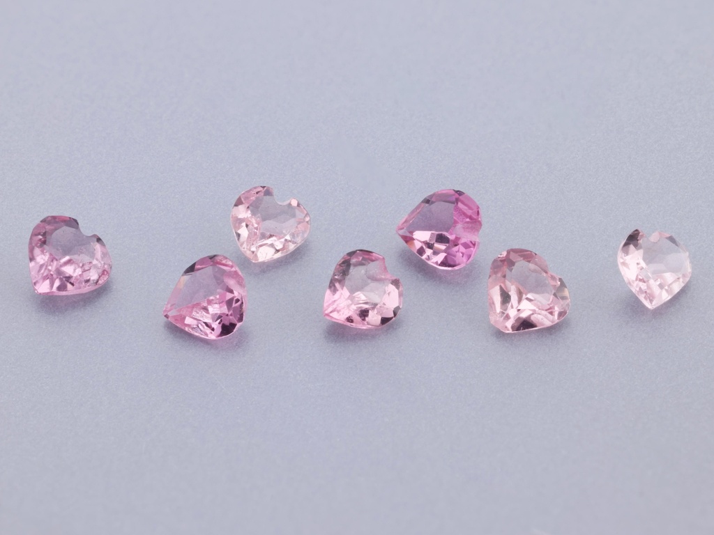 [UPHB0250] Pink Tourmaline 2.50mm Heart Shape