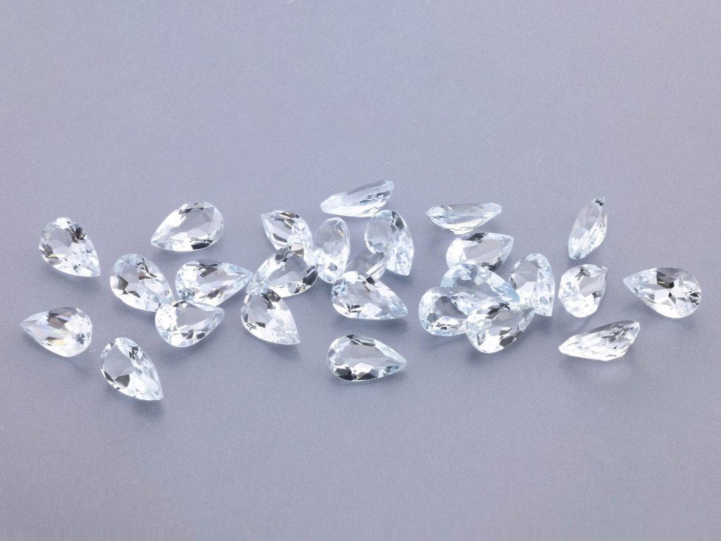 [BAPB0503P1] Aquamarine 5x3mm Pear Shape Light