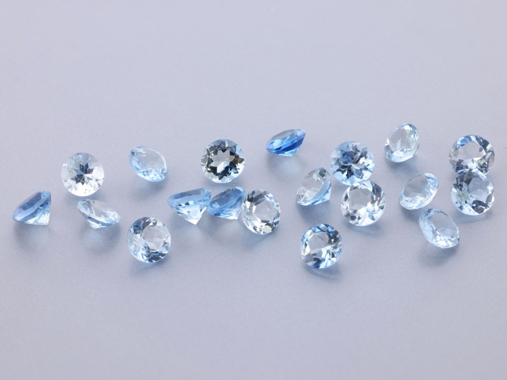 [BARB0325D] Aquamarine 3.25mm Round Mid to Dark