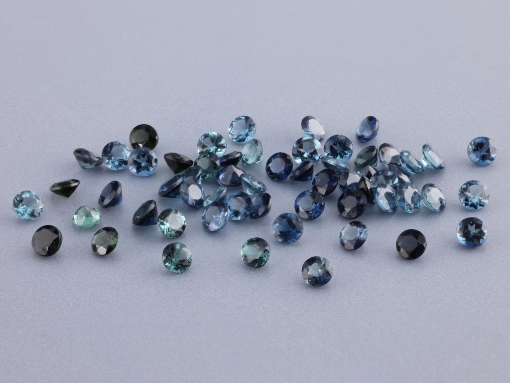 [UMRB0225] Blue Green Tourmaline 2.25mm Round