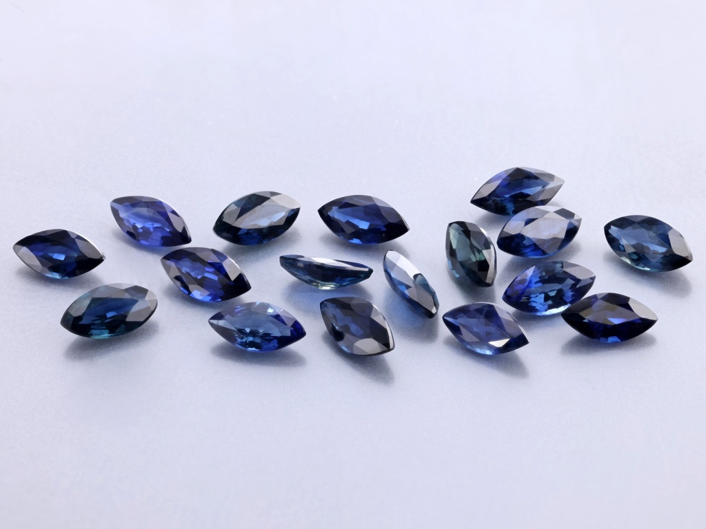[SAMB0502] Australian Sapphire 5x2.5mm Marquise Blue