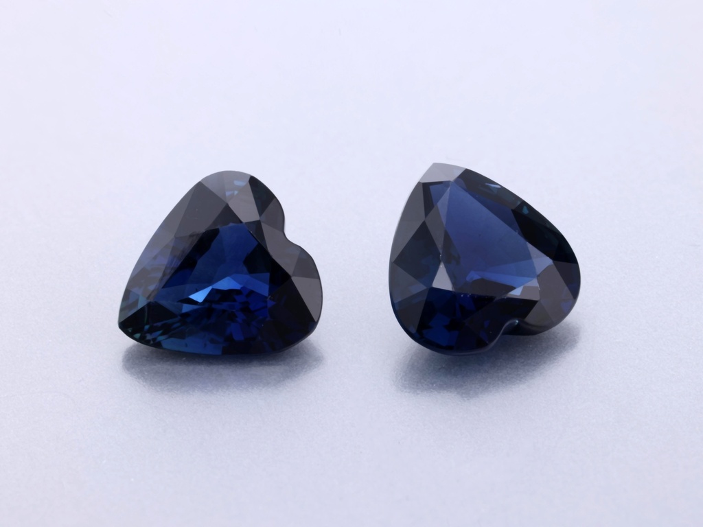 [SAHB0600] Australian Sapphire 6.00mm Heart Shape Blue