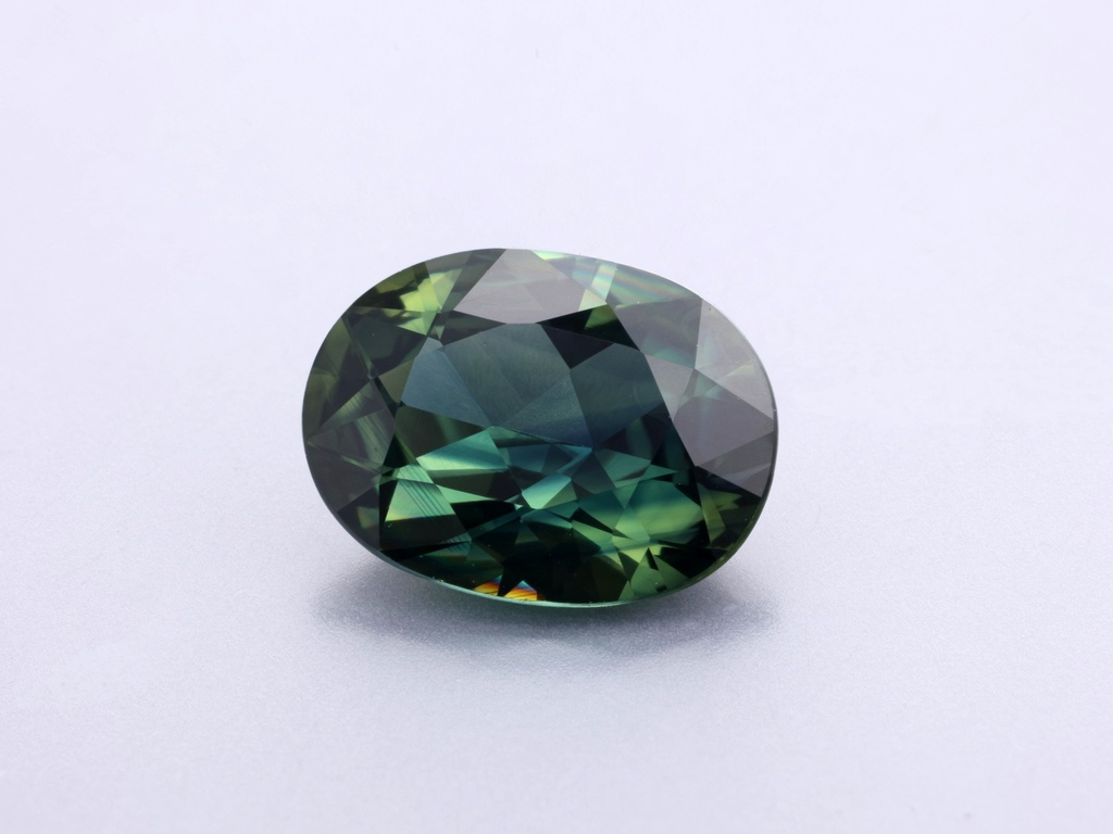 [SGVB0806X2] Australian Green Sapphire 8 x 6.1 x3.3mm Oval