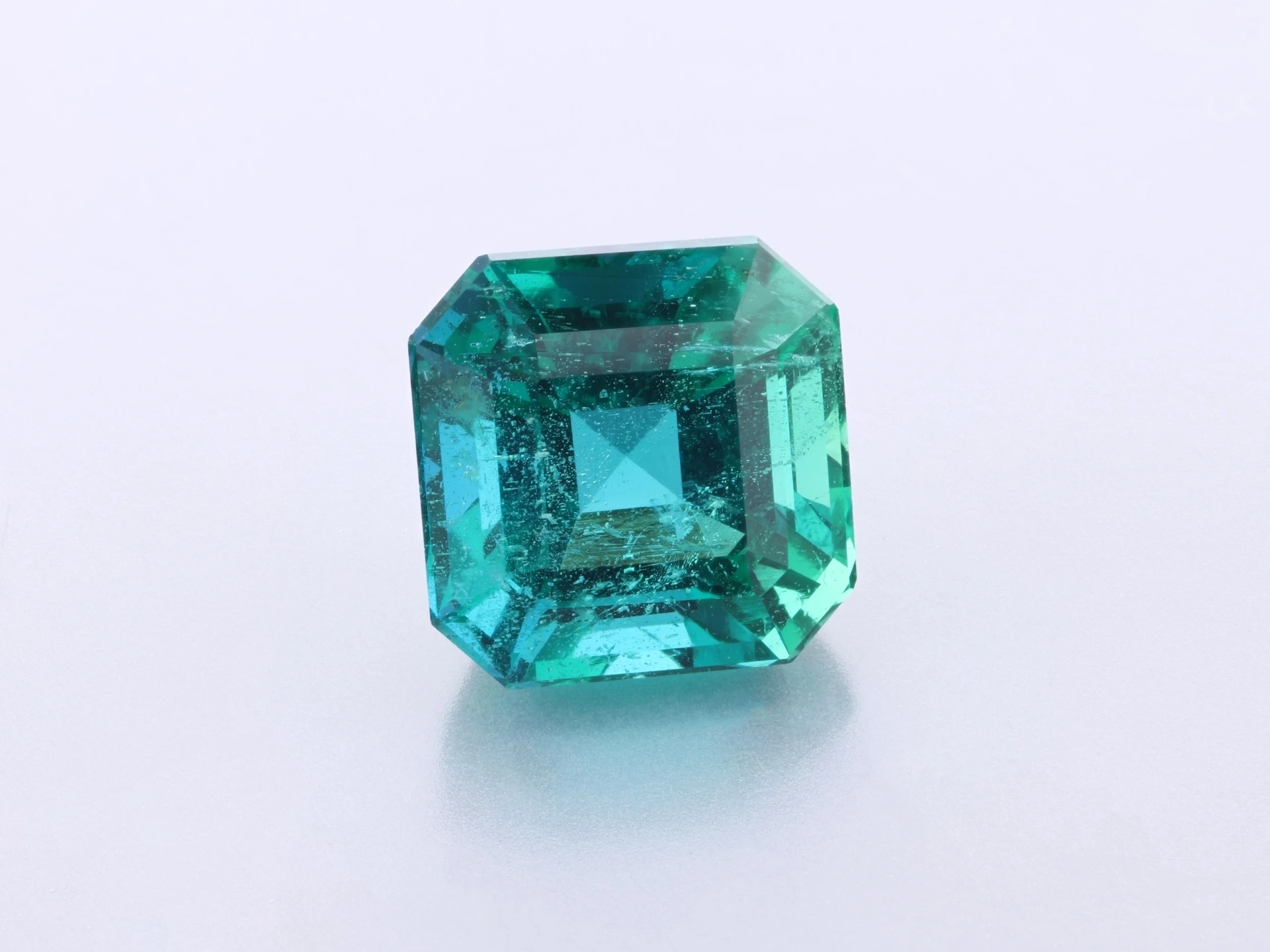 Zambian Emerald 7.38 x 7.36 x 5.65mm Square Emerald Cut