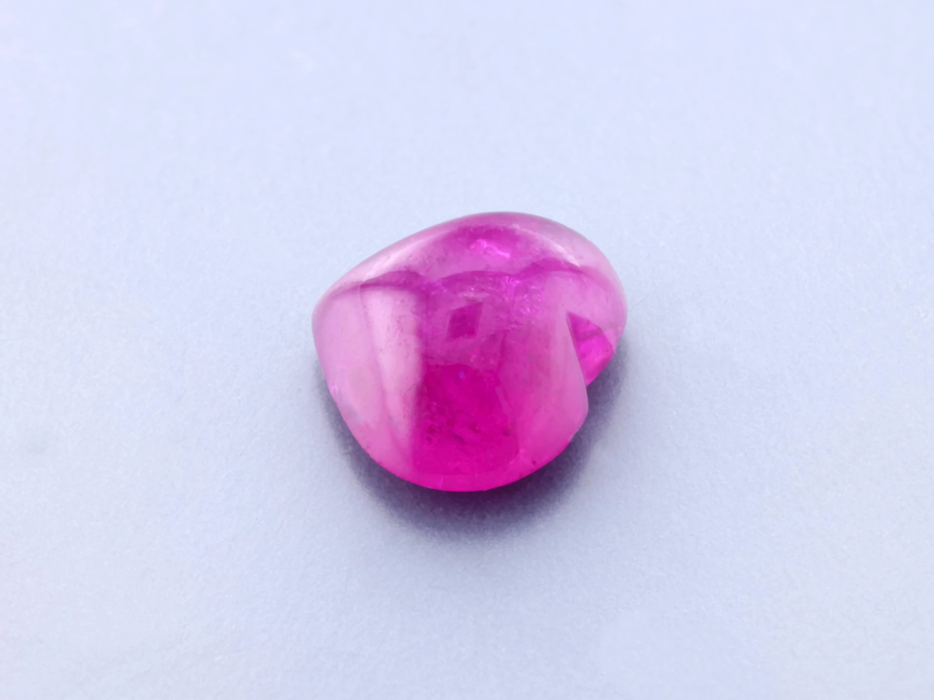 Burmese Ruby 7.30 x 6.33 x 3.27mm Heart Shape Cabochon