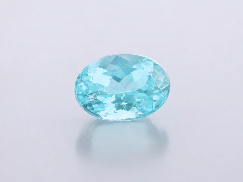 [UBVB0806X1] Paraiba Tourmaline 7.90 x 5.60 x 4.72mm Oval Neon Blue CERTIFIED