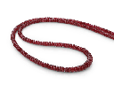 Ruby 3-5mm Faceted Rondell Strand