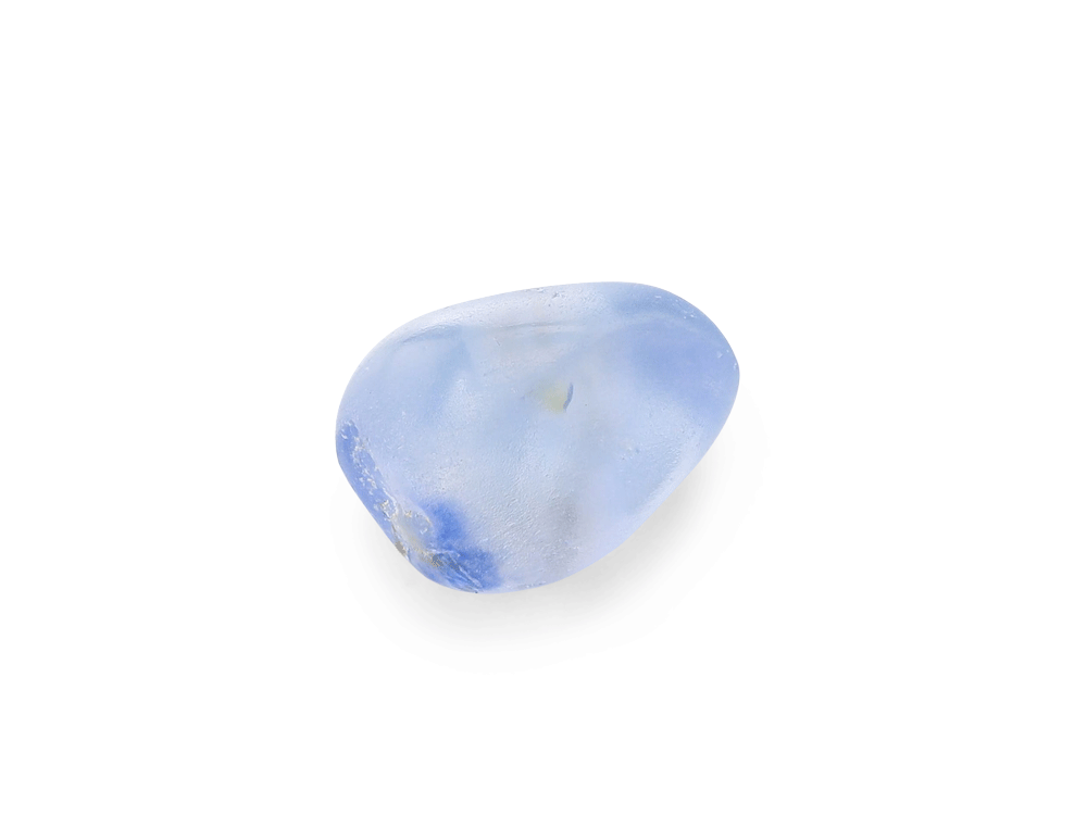 [BEADX3172] Sapphire Mukaru Blue 5.5mm Irregular Bead  1.38cts