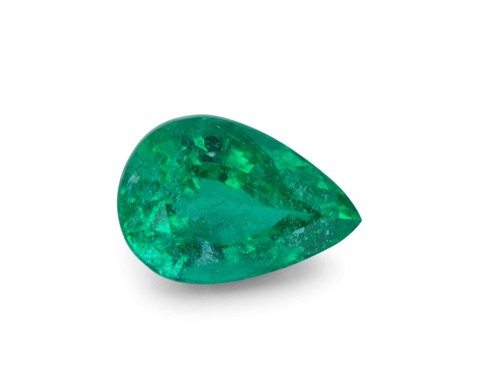 Emerald Zambian 7x4.9mm Pear Shape