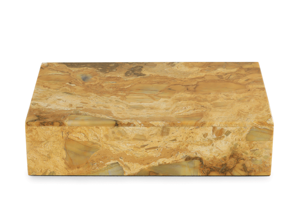 Ornamental Yellow Jasper 180x130mm Gem box