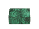 Ornamental Malachite 100x80mm Gem box