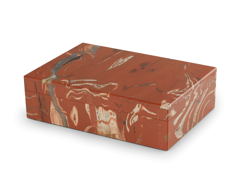 Ornamental Red Jasper  150x100mm Gem box