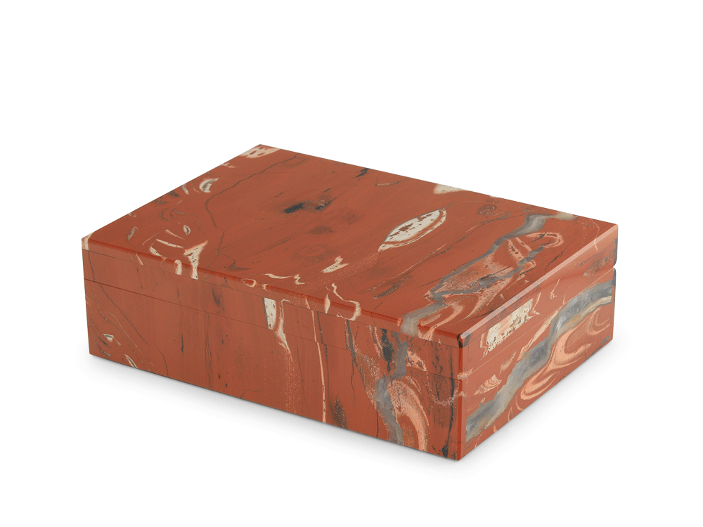 [ORNX3463] Ornamental Red Jasper  150x100mm Gem box