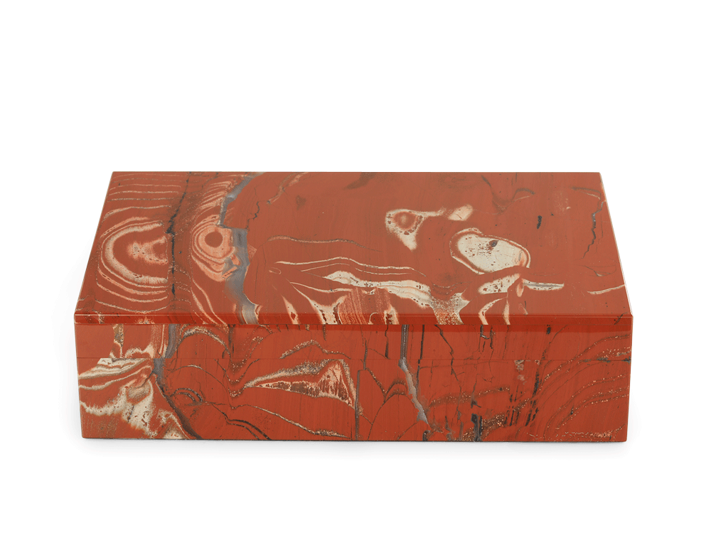 Ornamental Red Jasper 180x130mm Gem box