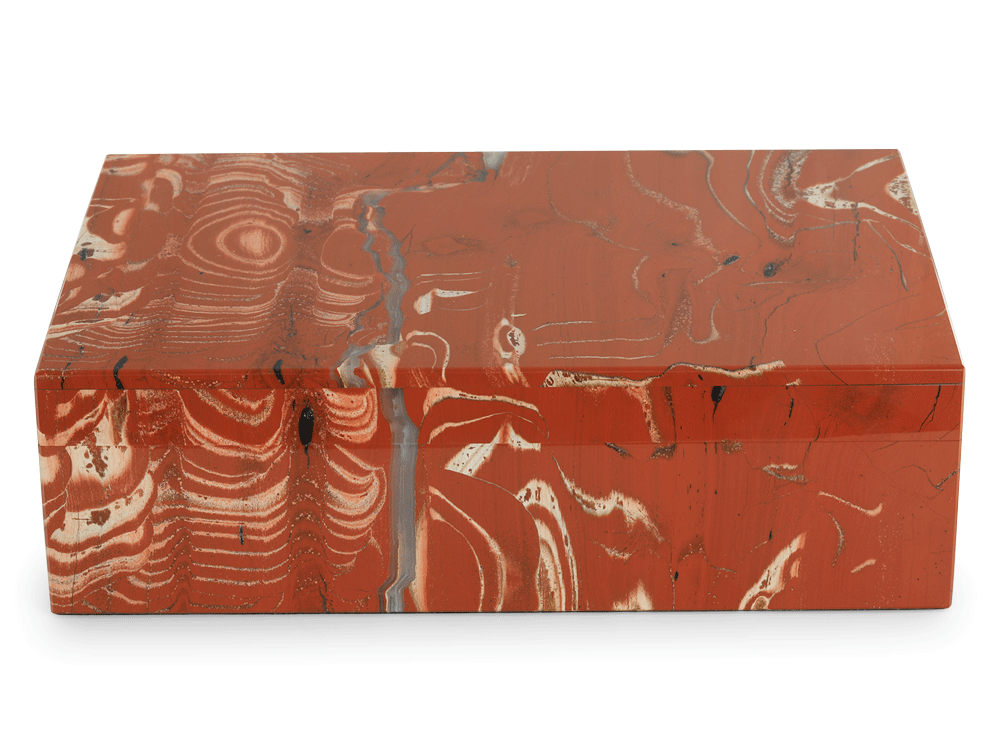Ornamental Red Jasper 200x150mm Gem box