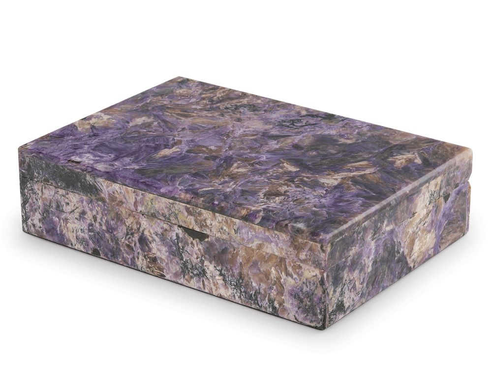 Ornamental Charoite 180x130mm Gem box