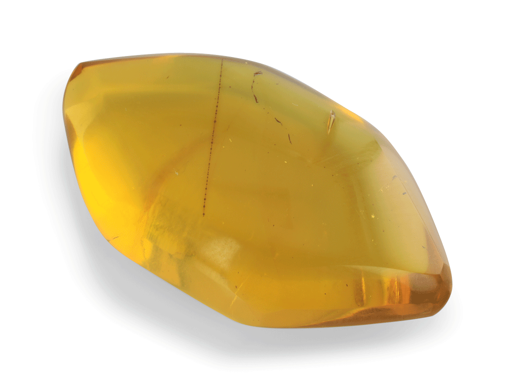 Dominican Amber 37x20mm Hexagonal no insects