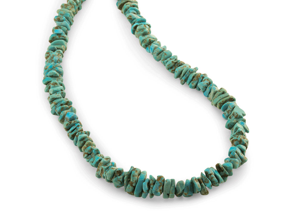 [BEADJ20414] Beads Turquoise Stabilised 11-12mm Chips Tumbled 