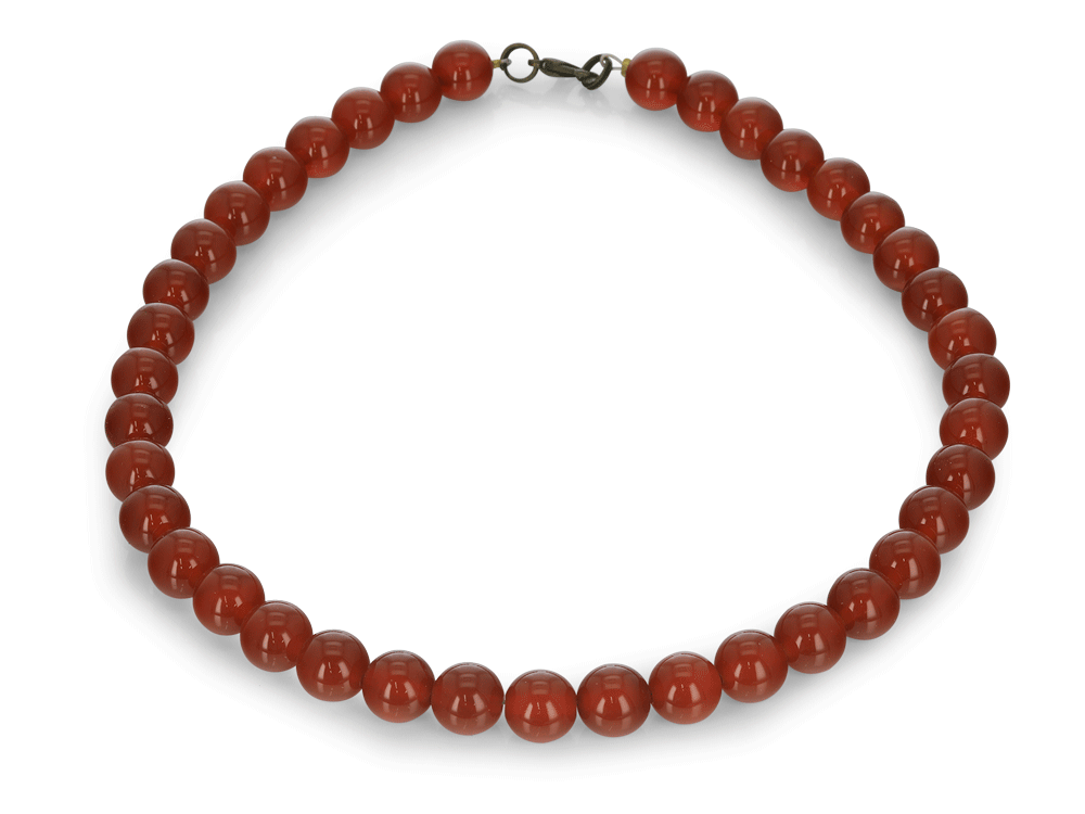 [BEADX3007] Carnelian Faceted Round 14mm & 6mm w no clasp