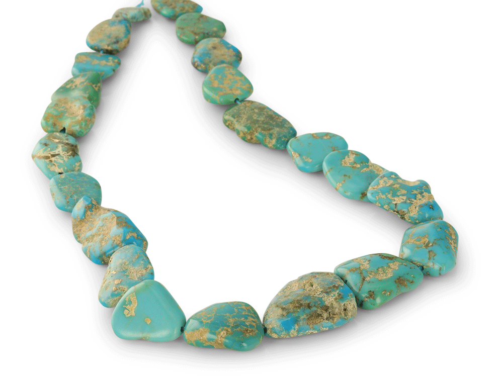 [BEADX3167] Turquoise Campitos 17-28mm Nuggets 