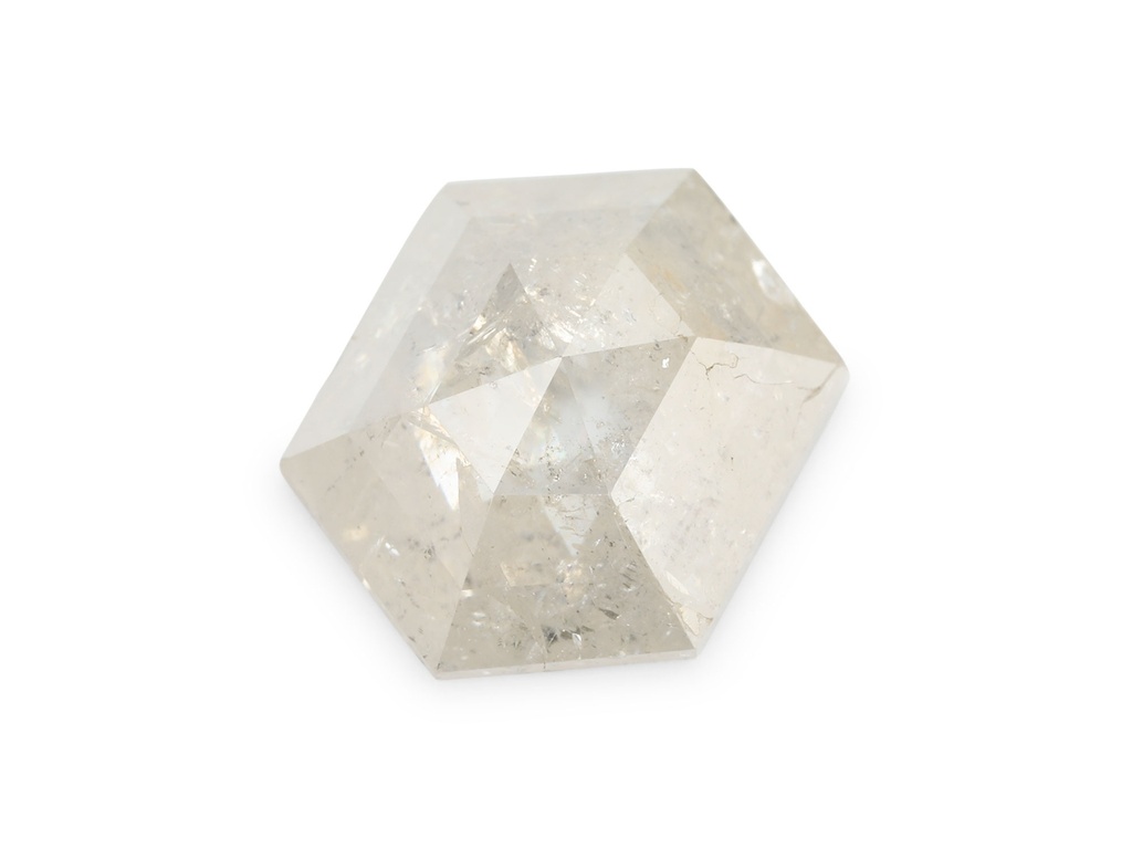 Salt & Pepper Diamond 9.8x7.6mm Hexagon