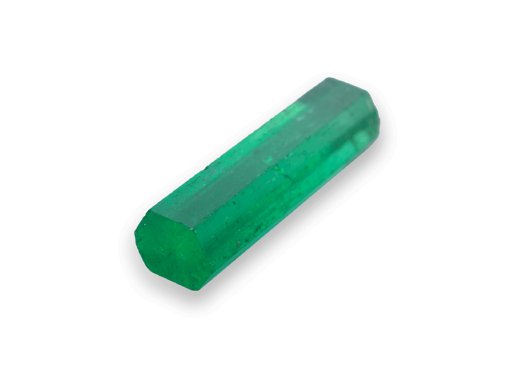 Emerald 19.5x5.5mm Hexagonal Crystal  5.85cts