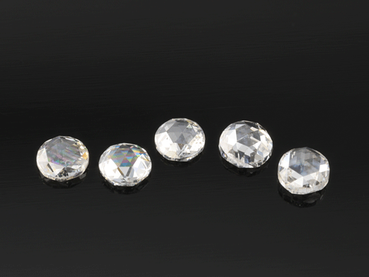 Diamond White 2.25mm Round Rose Cuts 
