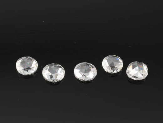 Diamond White 2.5mm Round Rose Cuts 
