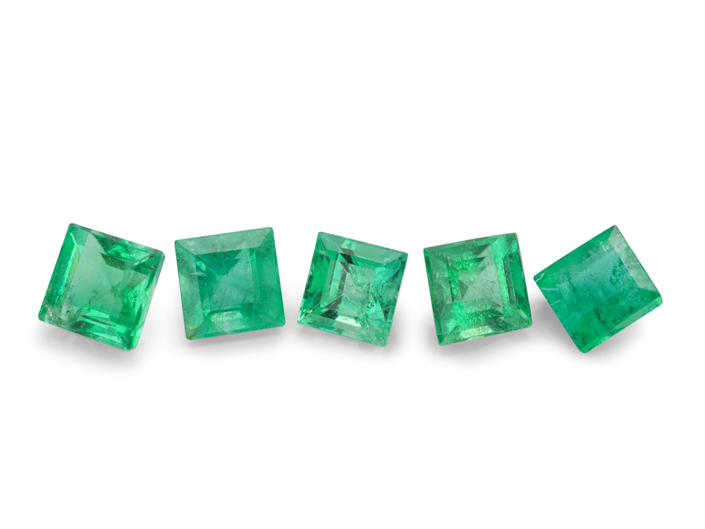 Emerald 2.75mm Square Carre 1st Grade 