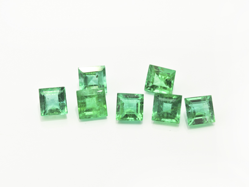 Emerald 3.5mm Square Carre 1st Grade 