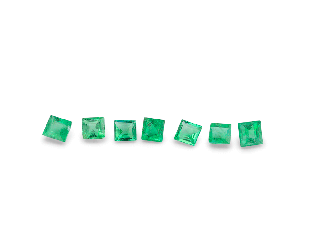 Emerald 1.5mm Square Carre Gem Grade 