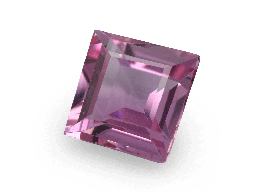 [KX10013] Pink Sapphire 4.9mm SQ Carre. Mid pink 