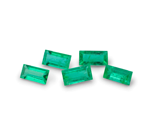 [EB0402A] EB0402A - Emerald Zambian 4x2mm  Baguette 