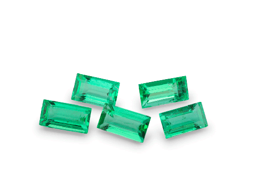[EB0402B] EB0402B - Emerald Zambian 4x2mm +/- Baguette 