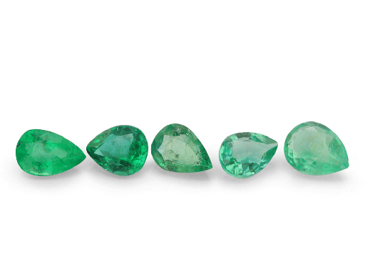 [EP0403C] EP0403C - Emerald Zambian 4x3mm +/- Pear 