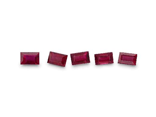 [RB0302A] Ruby Bright Red 3x2mm Baguette