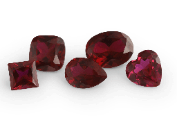 Synthetic Ruby (Dark Red Corundum) - Emerald Cut