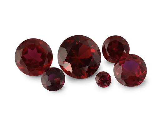 Synthetic Corundum (Dark Red Ruby) - Round
