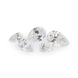 Signity Cubic Zirconia (White) - Pear