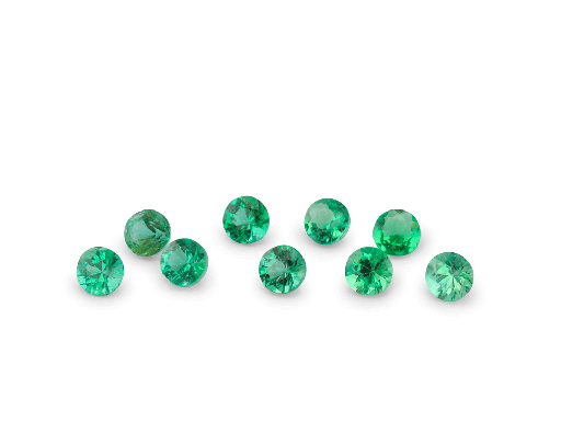 [ER0175A] Emerald 1.75mm Round Diamond Cut