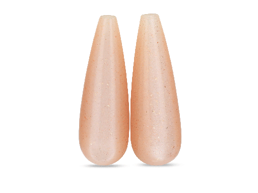 [BRIJ3107] Peach Moonstones 30x10mm Polished Drops