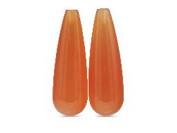 [BRIJ3115] Orange Carnelian 30x10mm Polished Drops