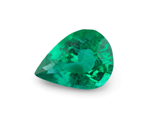 [EX3202] Zambian Emerald 7.7x5.7mm Pear Shape