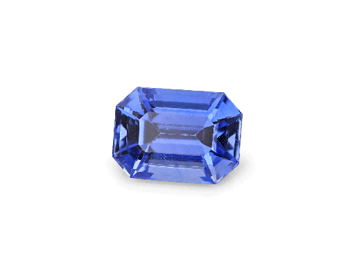 [SCX3476] Ceylon Sapphire 6.7x4.8mm Emerald Cut Mid Blue
