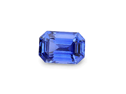 [SCX3477] Ceylon Sapphire 6.8x4.7mm Emerald Cut Mid Blue