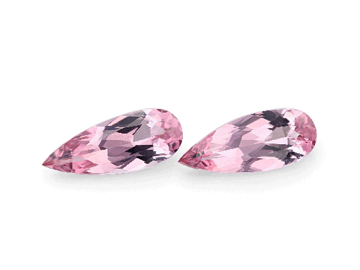 [SPINX3490] Vietnamese Spinel 9.5x3.8mm Pear Shape Pink PAIR