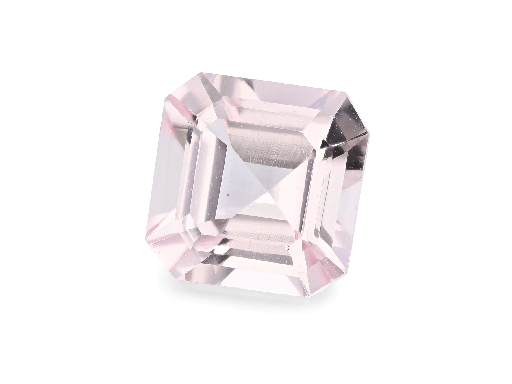 [MGX3138] Morganite 8.1mm Square Emerald Cut Pink