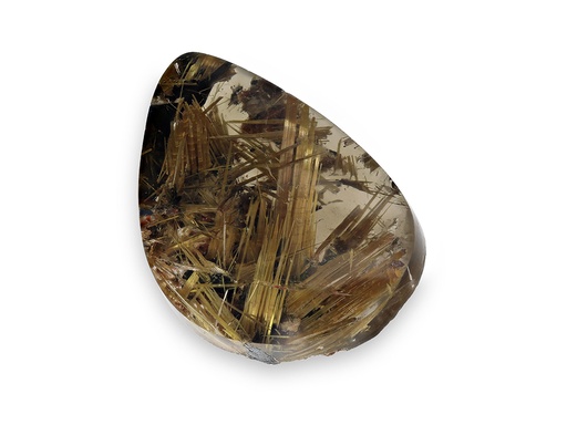 [QZX3592] Star Rutile Quartz 27x17.5mm Pear Shape