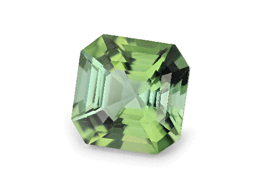 [TUX3379] Tourmaline 10mm Square Emerald Cut Green